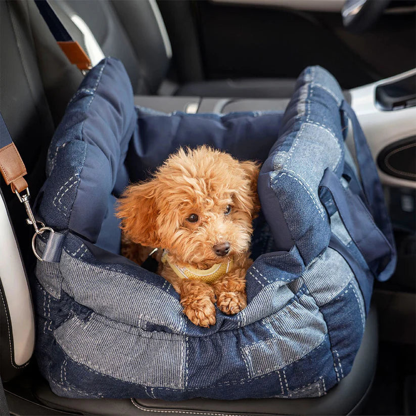 Portable Leisure Outing Pet Bolster Large Dog Car Seat Bed