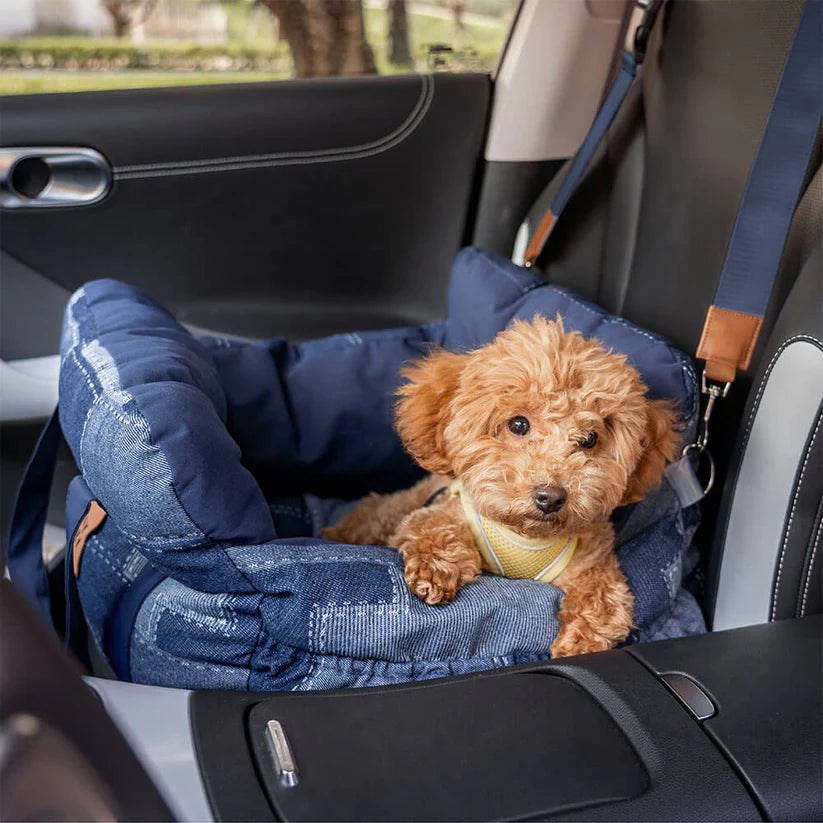 Portable Leisure Outing Pet Bolster Large Dog Car Seat Bed
