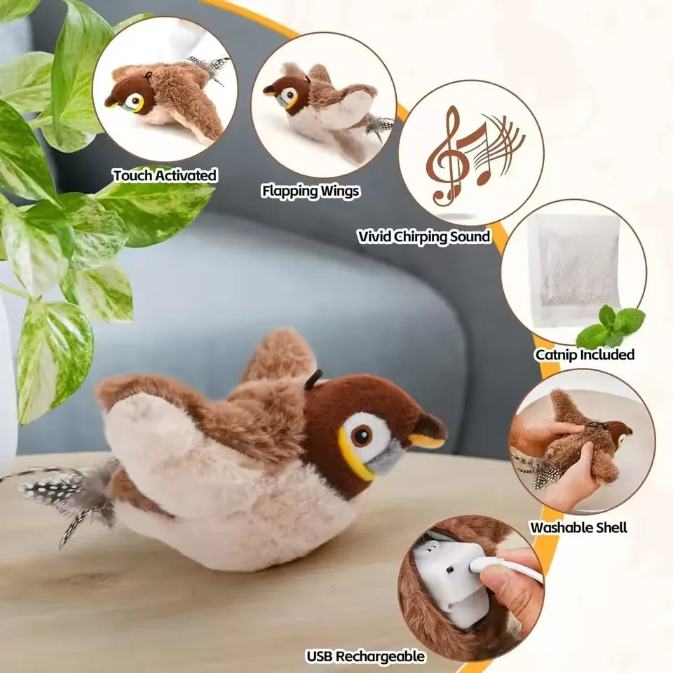 Flying Bird Cat Toy😻