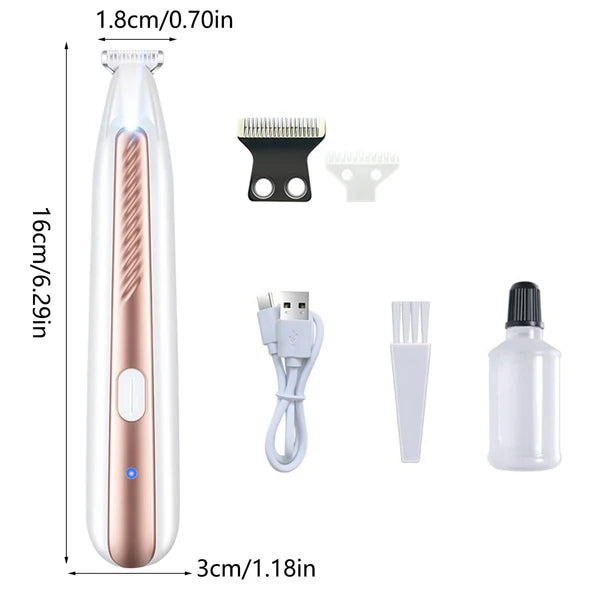 Silent LED Pet Grooming Trimmer
