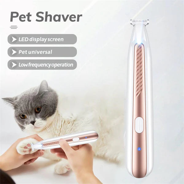 Silent LED Pet Grooming Trimmer